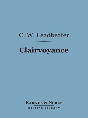 cover image of Clairvoyance (Barnes & Noble Digital Library)